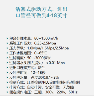 反冲洗过滤器过滤精度