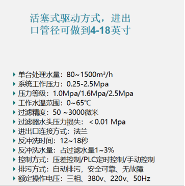 反冲洗过滤器过滤精度